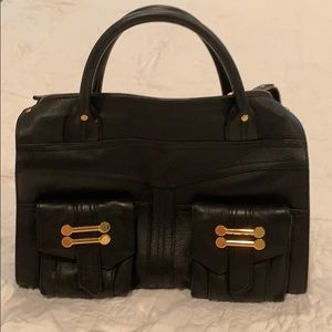 Black Leather Satchel